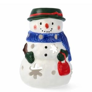 Yankee Candle Holiday Snowman Votive  Tea Light Holder  Brand New